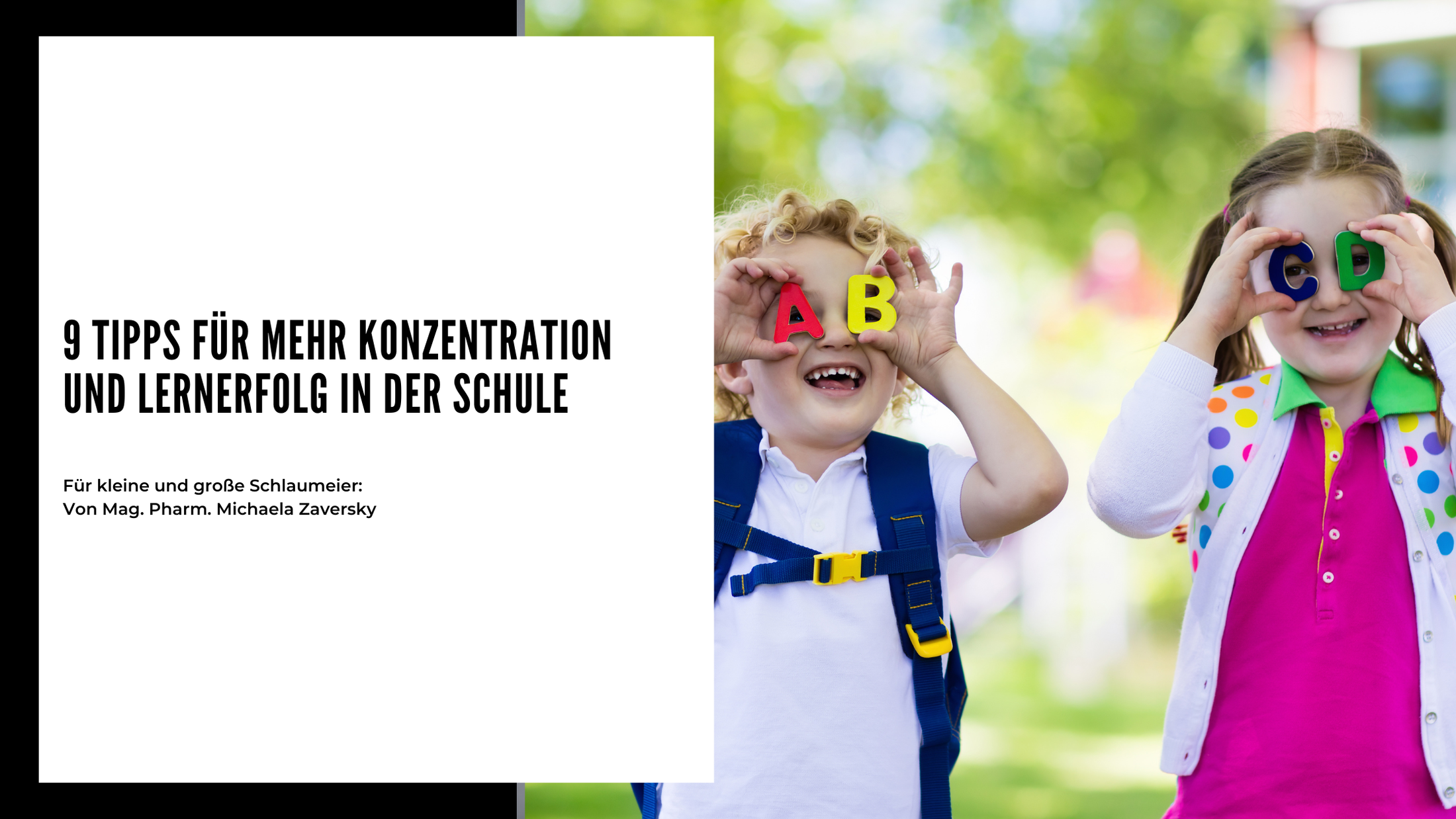 9 Tipps für mehr Konzentration und Lernerfolg in der Schule - Apotheke Zaversky