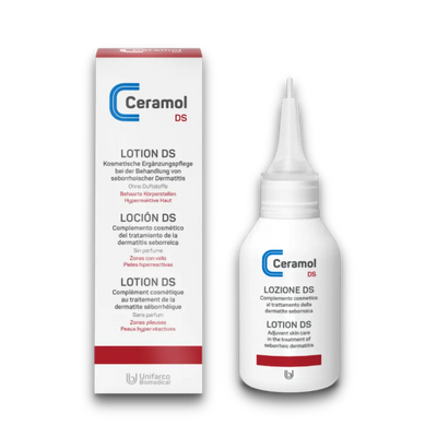 Lotion DS - Ceramol - bei juckender Kopfhaut mit/ohne Schuppen lokal zum Auftragen