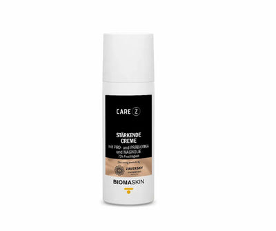 CARE Z Stärkende Creme mit Pro- und Präbiotika und Magnolie, 72h Feuchtigkeit, weißer Spender BIOMASKIN von Zaversky Stadtapotheke