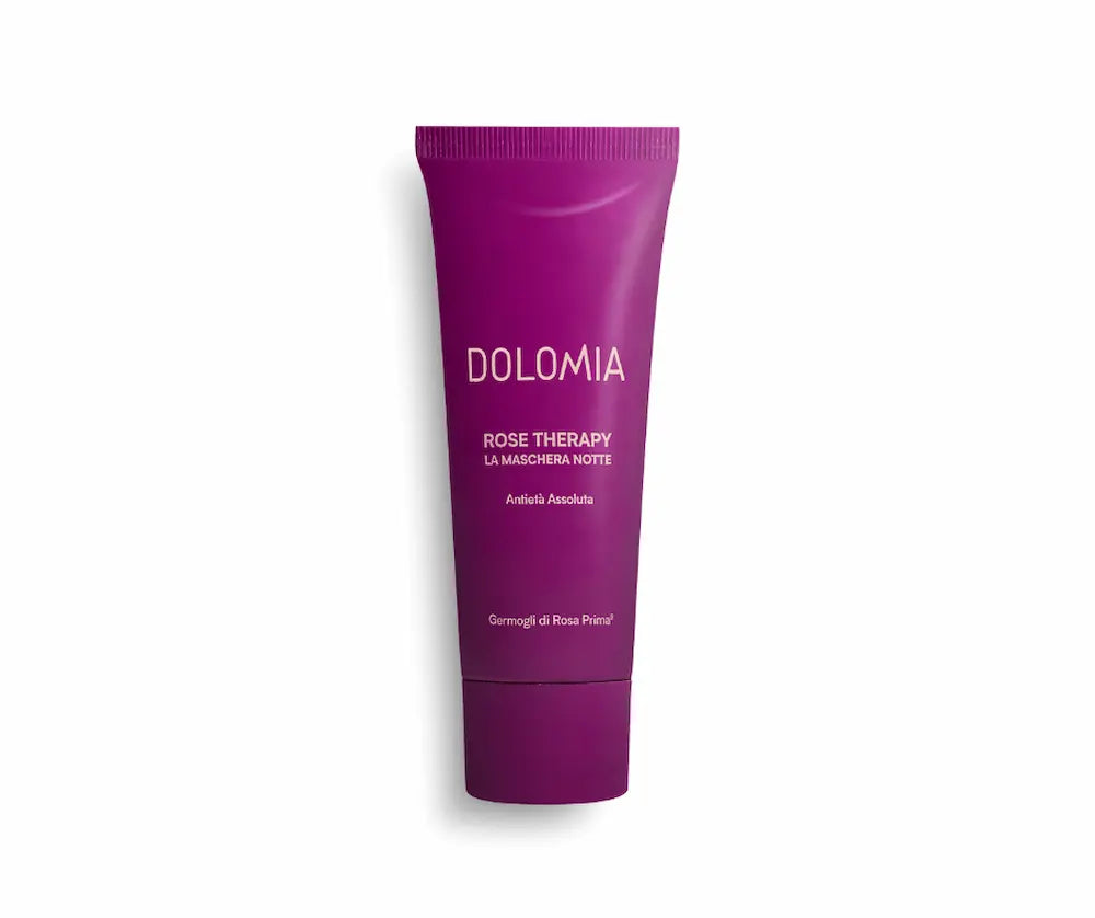 Lila Tube Dolomia Rose Therapy La Maschera Notte Antietà Assoluta mit Germogli di Rosa Prima, Vorderansicht