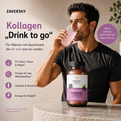 Kollagen "Drink to Go" mit Johannisbeerfruchtpulver - Nahrungsergänzung - Apotheke Zaversky
