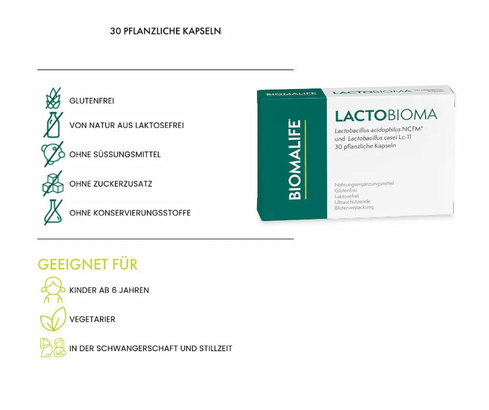 LACTOBIOAMA - Lactobacillus acidophilus und Lactobacillus Casei von Biomalife
