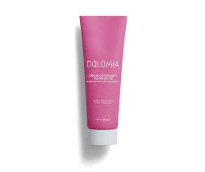 Dolomia Crema Detergente Rigenerante in pinkfarbener Tube mit weißem Deckel, regenerierende Reinigungscreme, Phyto Remedy