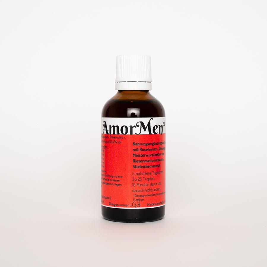 Amormen Tropfen - für eine normale sexuelle Funktion - für den Mann - Hausapotheke - Apotheke Zaversky
