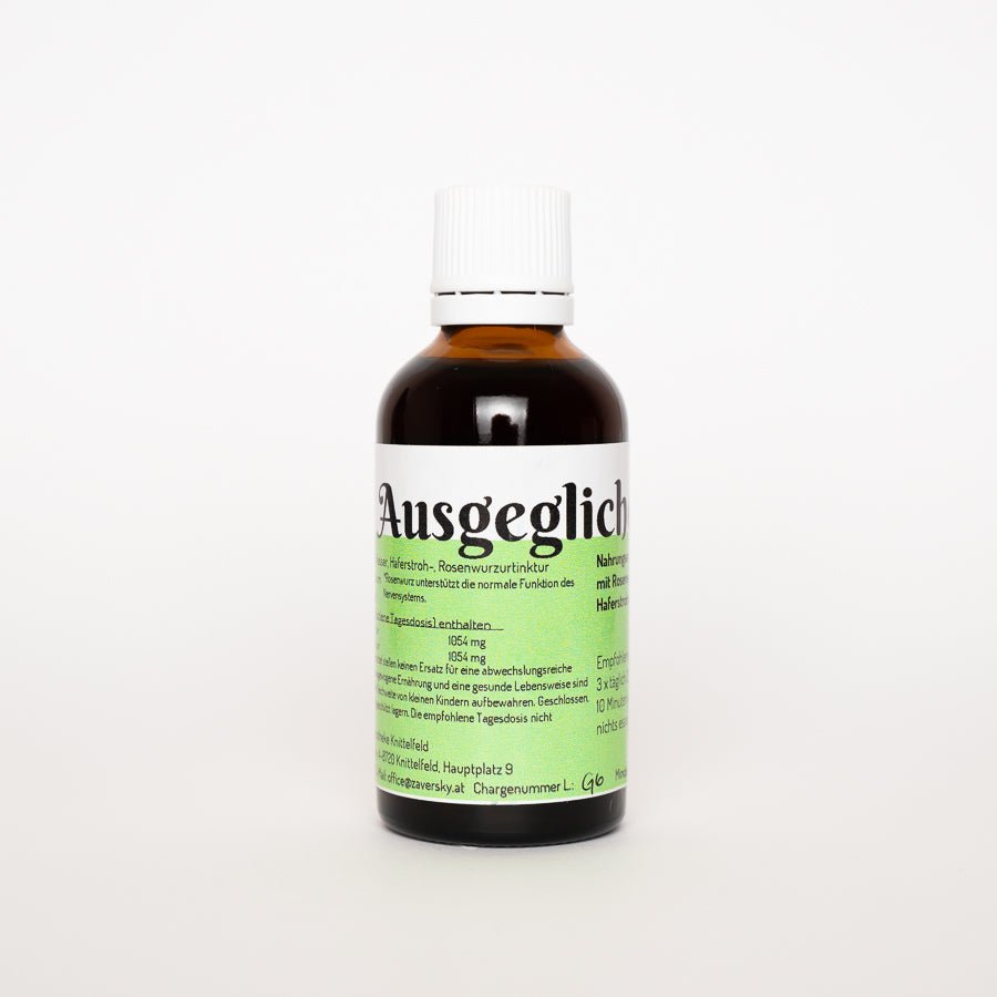 Ausgeglichen Tropfen - Hausapotheke - Apotheke Zaversky